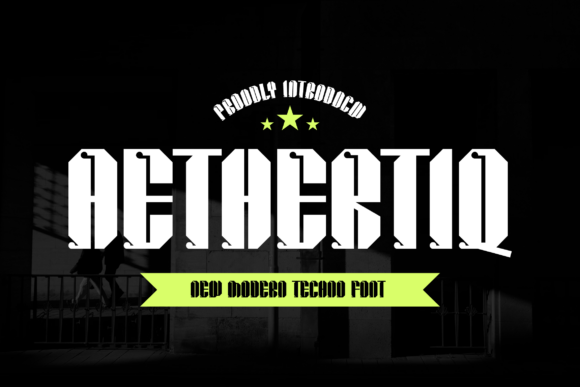 Aethertiq: A Bold and Authentic Display Font for Modern Design