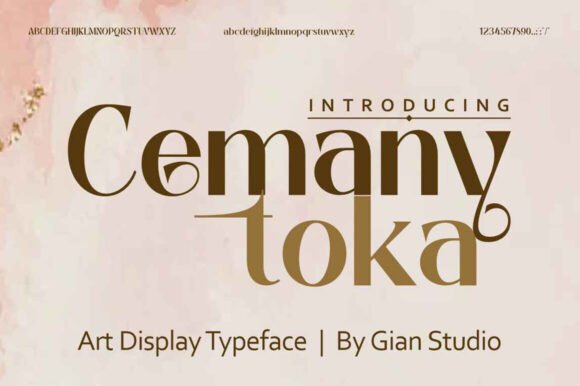 Cemany Toka: A Bold and Versatile Display Font