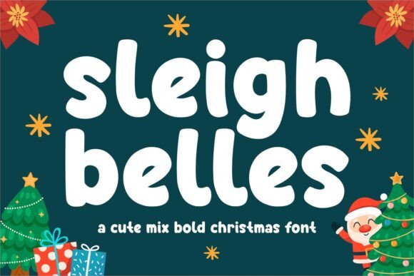 Cheerful Sleigh Belles Font for Festive Web Design