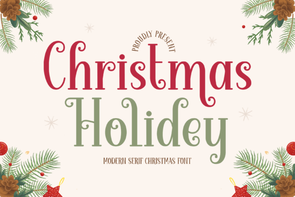 Christmas Holidey: A Festive Serif Font for Web Design