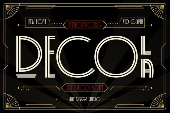 Decola: A Striking Art Deco Typeface for Web Design