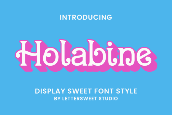 Discover Holabine: A Playful Display Font for Web Design
