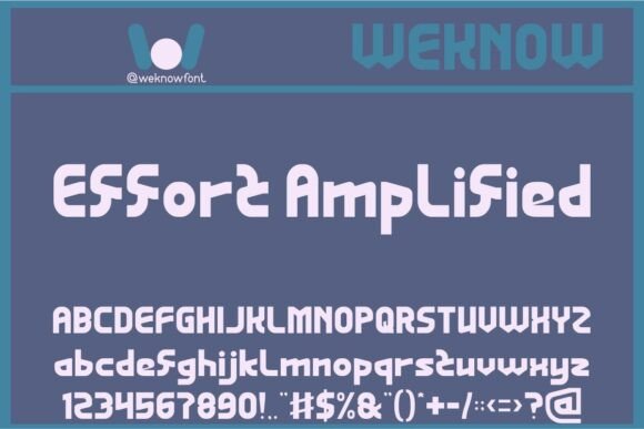 Effort Amplified: A Bold and Edgy Display Typeface