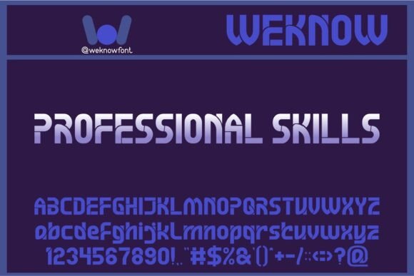 Enhance Your Brand with Professional Skills Font