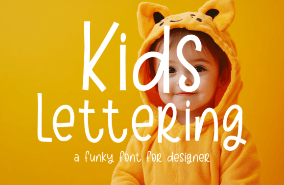 Enhance Your Web Design with Kids Lettering Font