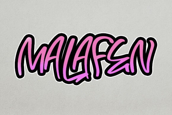 Enhance Your Web Design with Malafen, the Bold Graffiti Font