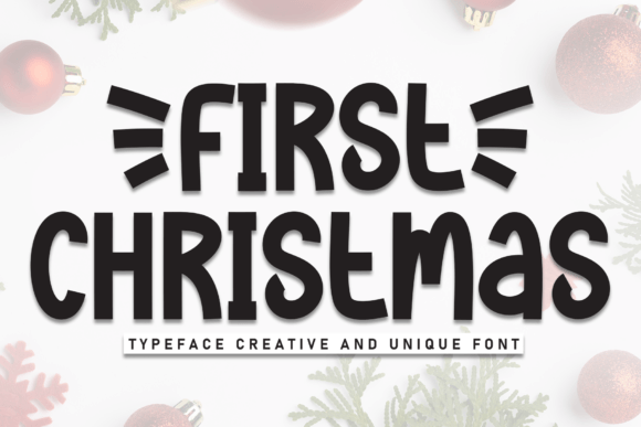 First Christmas: A Charming Handwritten Display Font