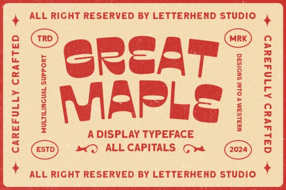 Great Maple: The Perfect Font for a Rustic, Vintage Brand