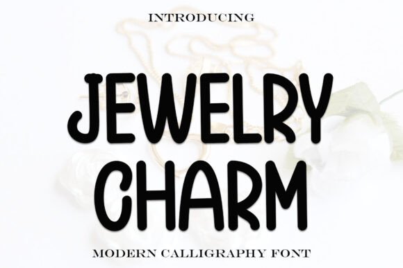 Jewelry Charm Font: Handwritten Style for Makers