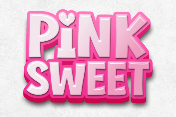 Pink Sweet: A Playful Display Font for Crafters