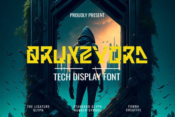 Qrunzvord: A Bold, Modern Font for Futuristic Designs