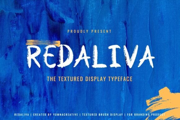 Redaliva: A Textured Brush Font for Creative Web Design