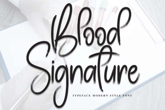 Transform Your Brand with Blood Signature Font