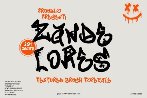 Zande Cores Font: Adding Texture to Brand Identity